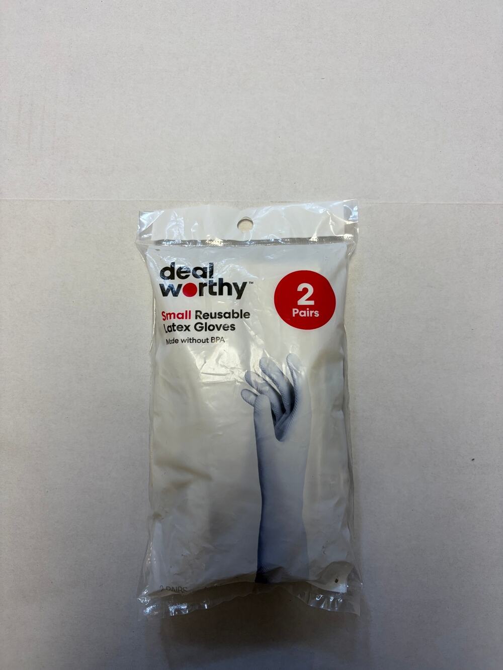 Dealworthy Small Reusable Latex Gloves 2 Pairs Cotton-Flock Lined – New